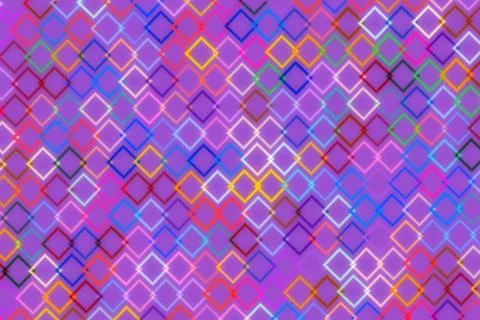 Colorful geometric pattern with squares on purple background イラスト素材