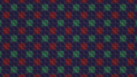 Colorful geometric pattern with squares in red, green, and Stock Footage 338227172