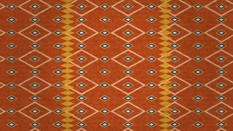 Colorful geometric pattern on a textile surface with Stock Footage 338179044
