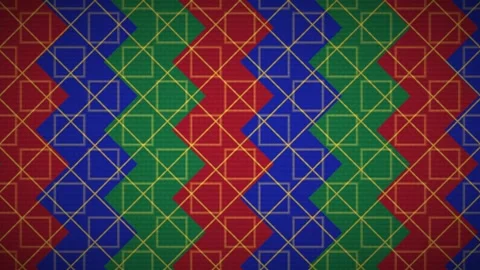 Colorful geometric pattern on textured background with Stock Footage 339093907