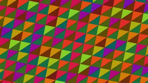 Colorful geometric pattern in triangles and squares on a Stock Footage 338227313