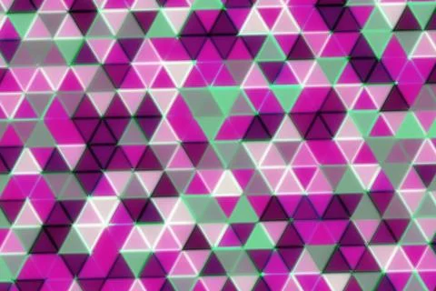 Colorful geometric pattern of triangles and hexagons 스톡 일러스트
