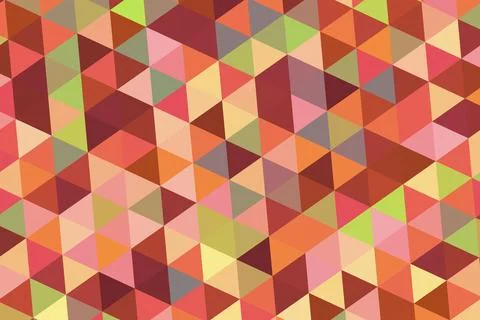 Colorful geometric pattern with triangles and squares Stock Illustration