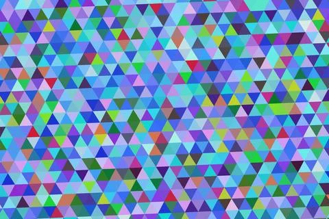 Colorful geometric pattern with triangles and vibrant shades Stock Illustration