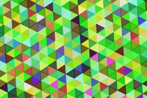 Colorful geometric pattern of triangles and squares Stock Illustration