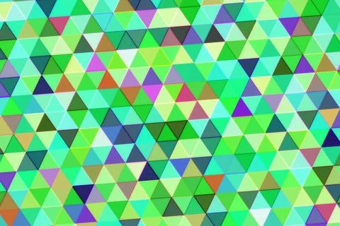 Colorful geometric pattern with triangles and bright shades Stock Illustration