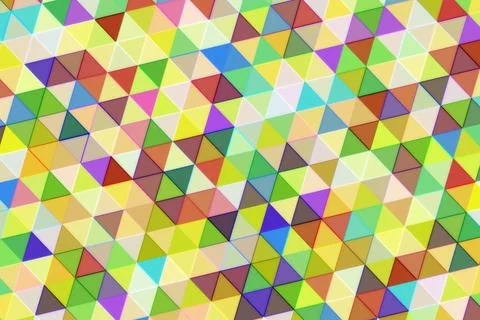 Colorful geometric pattern with triangles and bright shades Stock Illustration