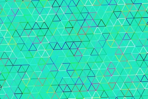Colorful geometric pattern with triangles and lines in digital art Stock Illustration