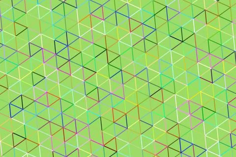 Colorful geometric pattern with triangles and lines Stock Illustration
