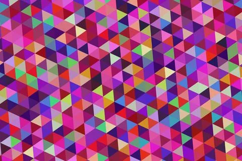 Colorful geometric pattern with triangles and squares Stock Illustration