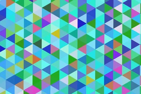 Colorful geometric pattern with triangles and squares Stock Illustration