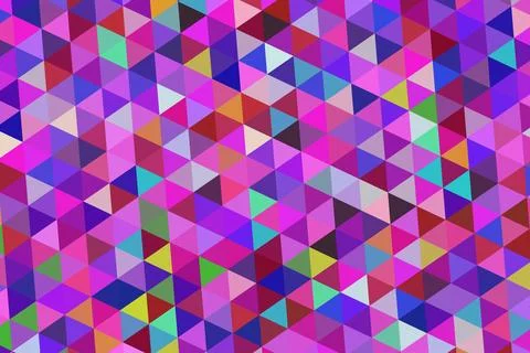 Colorful geometric pattern with triangles and squares Stock Illustration