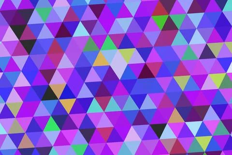 Colorful geometric pattern with triangles and vibrant shades Stock Illustration
