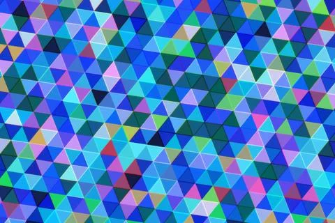 Colorful geometric pattern with triangles and vibrant shades Illustrazione stock