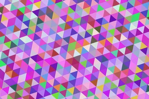 Colorful geometric pattern with triangles and vibrant shades Stock Illustration