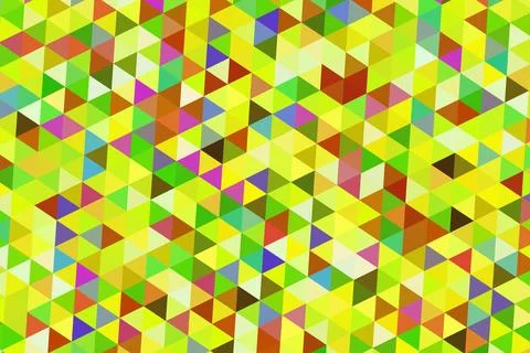 Colorful geometric pattern of triangles and squares Stock Illustration