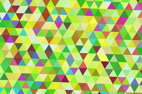 Colorful geometric pattern with triangles and bright shades Stock Illustration