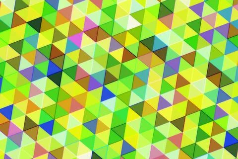 Colorful geometric pattern with triangles and bright shades Stock Illustration
