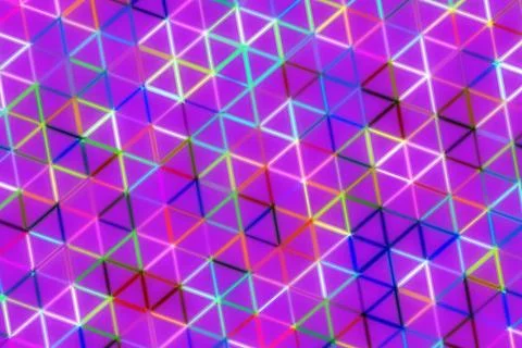 Colorful geometric pattern with triangles and lines in pink Stock Illustration