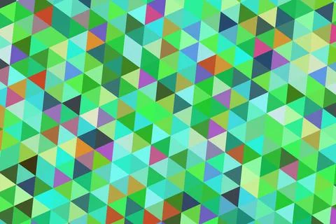 Colorful geometric pattern with triangles and squares Stock Illustration