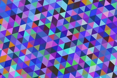 Colorful geometric pattern with triangles and squares Stock Illustration
