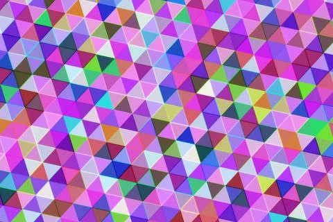 Colorful geometric pattern with triangles and squares Stock Illustration