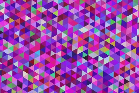Colorful geometric pattern with triangles and squares Stock Illustration