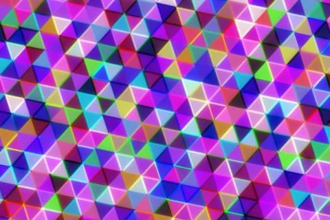 Colorful geometric pattern with triangles and squares Stock Illustration