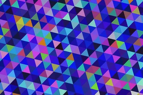 Colorful geometric pattern with triangles and squares Stock Illustration