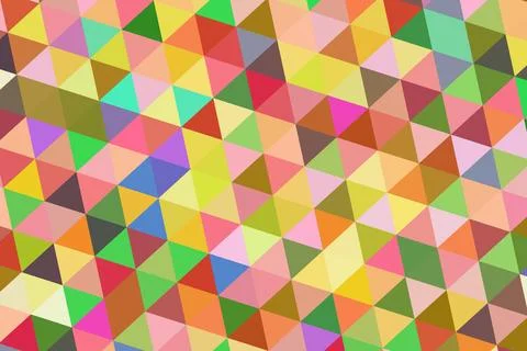 Colorful geometric pattern with triangles and squares Stock Illustration