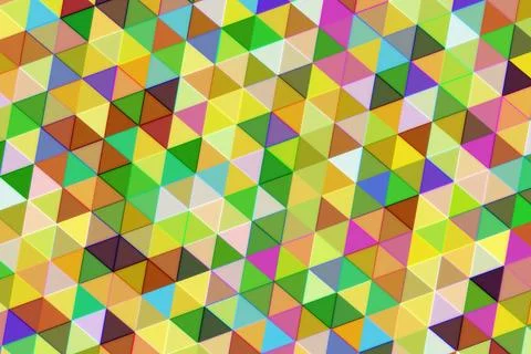 Colorful geometric pattern with triangles and squares Stock Illustration