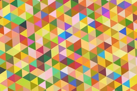 Colorful geometric pattern with triangles and squares design イラスト素材
