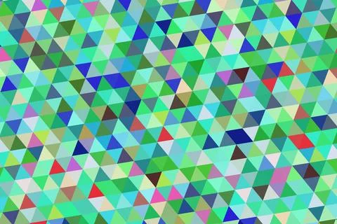 Colorful geometric pattern with triangles and vibrant shades Stock Illustration