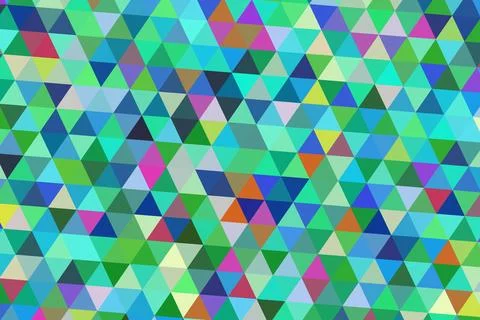 Colorful geometric pattern with triangles and vibrant shades Stock Illustration