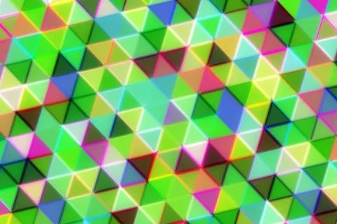 Colorful geometric pattern with triangles and vibrant shades Stock Illustration