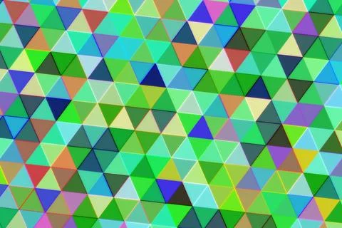 Colorful geometric pattern with triangles and vibrant shades Stock Illustration