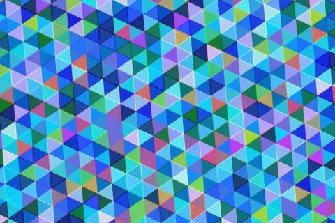 Colorful geometric pattern with triangles and cubes Stock Illustration