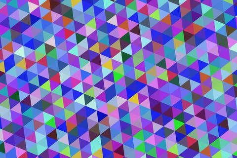 Colorful geometric pattern with triangles and squares Stock Illustration