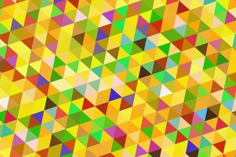 Colorful geometric pattern with triangles and squares Stock Illustration