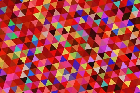 Colorful geometric pattern with triangles and squares Stock Illustration
