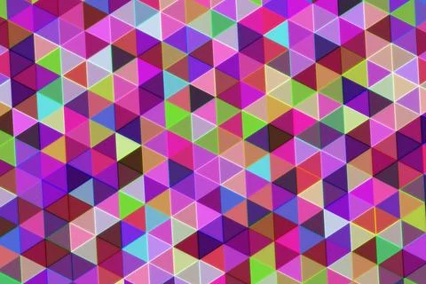 Colorful geometric pattern with triangles and squares イラスト素材