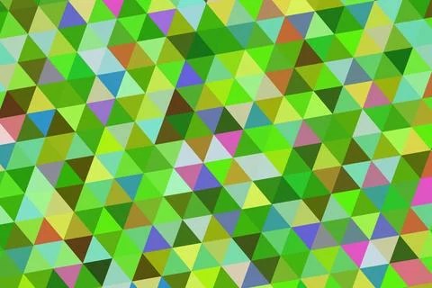 Colorful geometric pattern with triangles and vibrant shades Stock Illustration
