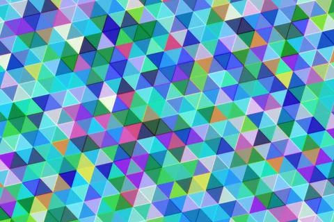 Colorful geometric pattern with triangles and vibrant shades Stock Illustration