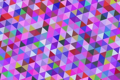 Colorful geometric pattern of triangles and cubes Stock Illustration