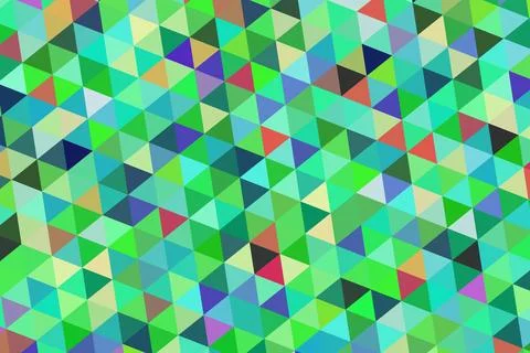 Colorful geometric pattern with triangles and cubes Stock Illustration
