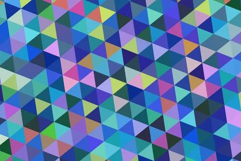 Colorful geometric pattern with triangles and squares Stock Illustration