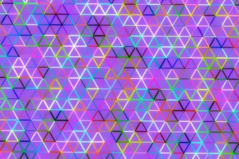 Colorful geometric pattern with triangles and vibrant hues Stock Illustration