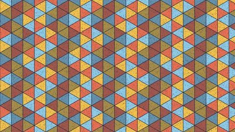 Colorful geometric pattern with triangles and vertical stripes illustration Stock Illustration