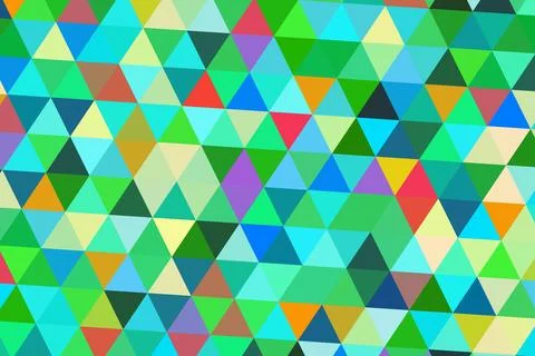 Colorful geometric pattern with triangles and vibrant shades Stock Illustration