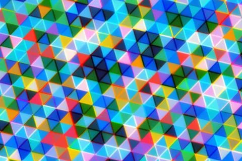 Colorful geometric pattern with triangles and bright shades Stock Photos